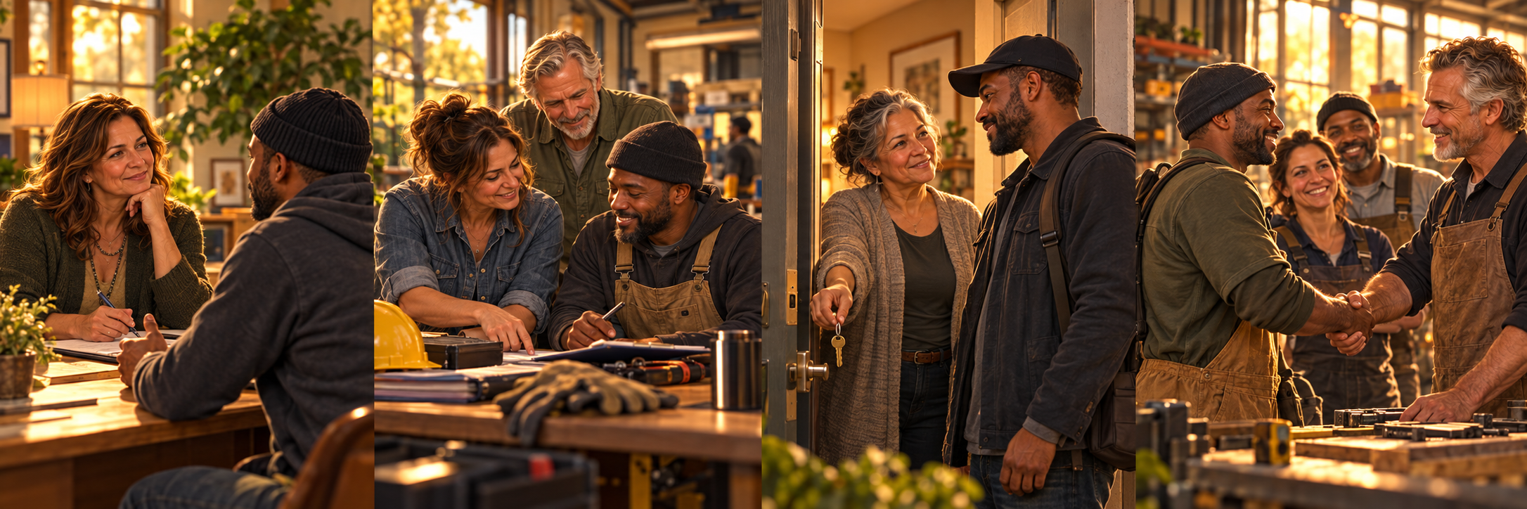 Gatekeepers — four scenes of support and connection