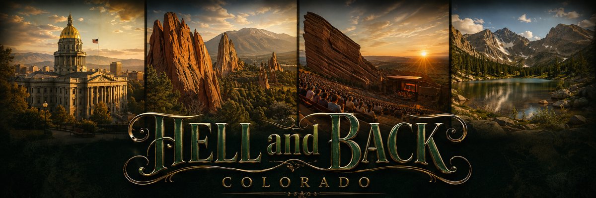 Hell and Back Colorado: artwork depicting Colorado landmarks